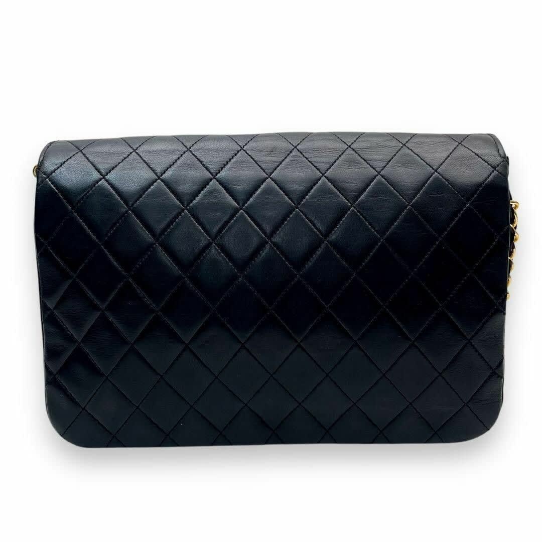 Chanel Vintage Quilted Lambskin Leather Shoulder Bag Chain