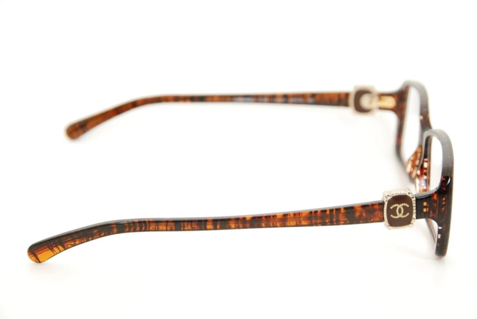 Chanel Glasses 3185 C.1204 52mm Brown Tweed Frames Italy Rx