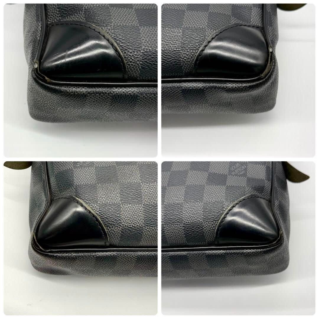 Louis Vuitton Damier Graphite Porto Document Voyage PM Bag Black Mens