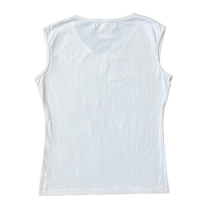 Christian Dior J'adore Rhinestones Galliano Tank Top Shirt 38