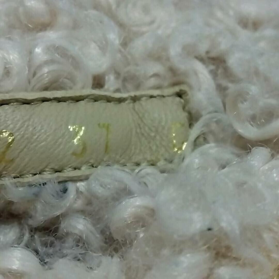 Chanel Quilted Leather Fur Boots Shoes White Gold CC Logo 37