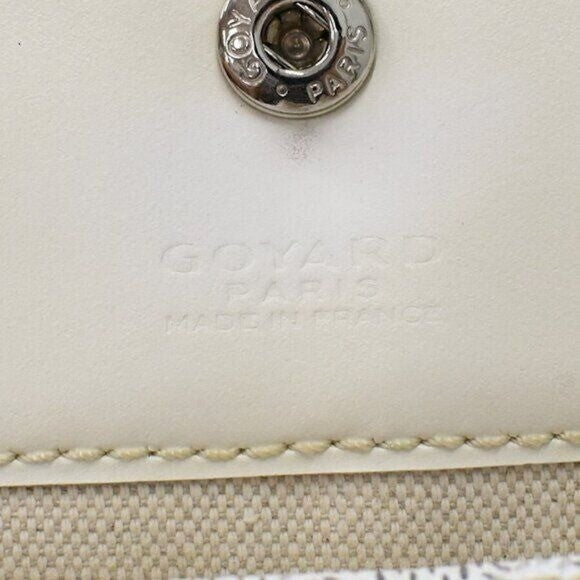 Goyard Goyardine Saint Louis PM White Shoulder Tote Bag &amp; Pouch Wallet
