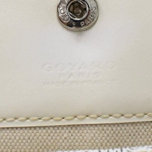 Goyardine Saint Louis PM White Shoulder Tote Bag &amp; Pouch Wallet