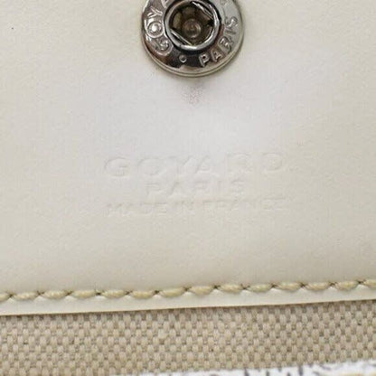 Goyardine Saint Louis PM White Shoulder Tote Bag &amp; Pouch Wallet
