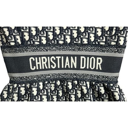 Christian Dior Trotter Logo Navy Monogram Vintage Dress Y2 K Oblique