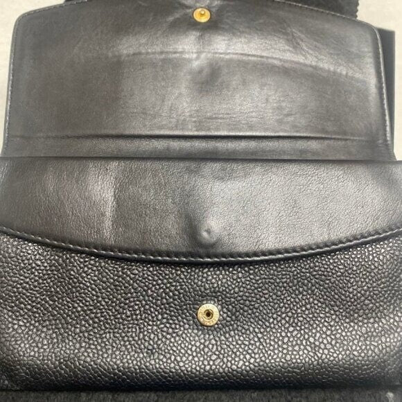 Chanel CC Classic Timeless Caviar Flap Wallet on Chain Purse Black Bag