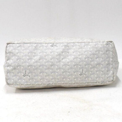 Goyard Goyardine Saint Louis PM White Shoulder Tote Bag &amp; Pouch Wallet