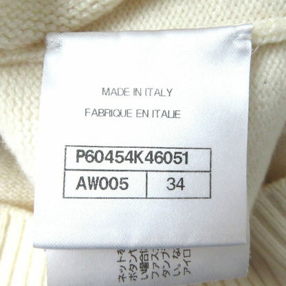 Chanel Cashmere Sweater LA Pausa Cruise Turtleneck Knit Top White 34