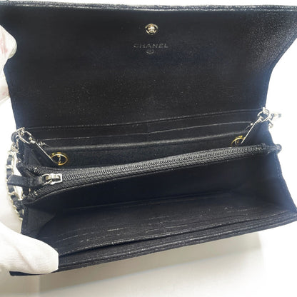 Chanel CC Wild Stitch Lambskin Wallet on Chain Shoulder Crossbody
