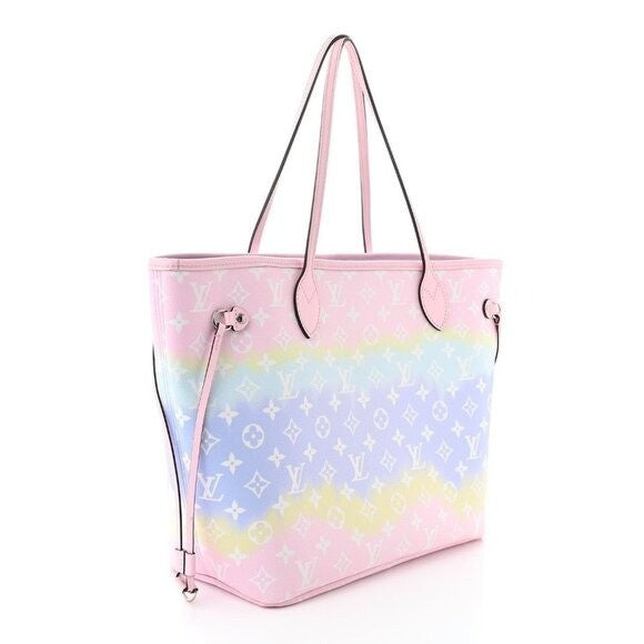 Louis Vuitton Neverfull Monogram Escale MM Tote Shoulder Bag Pastel