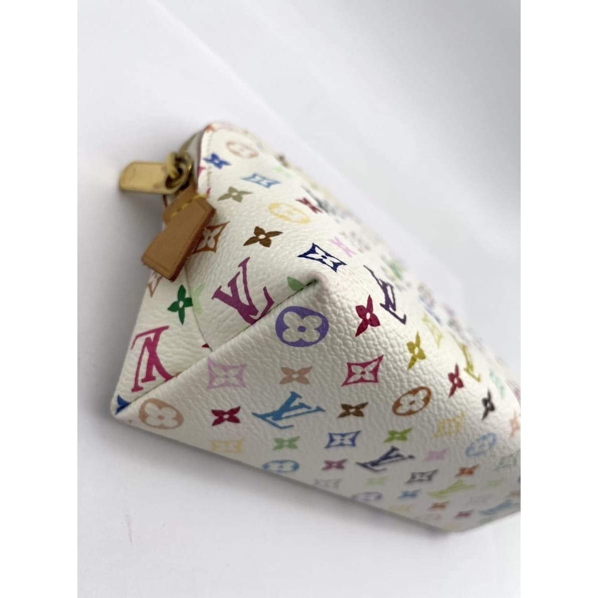Louis Vuitton Multicolor Cosmetic Vanity Makeup Pochette Pouch Bag Y2