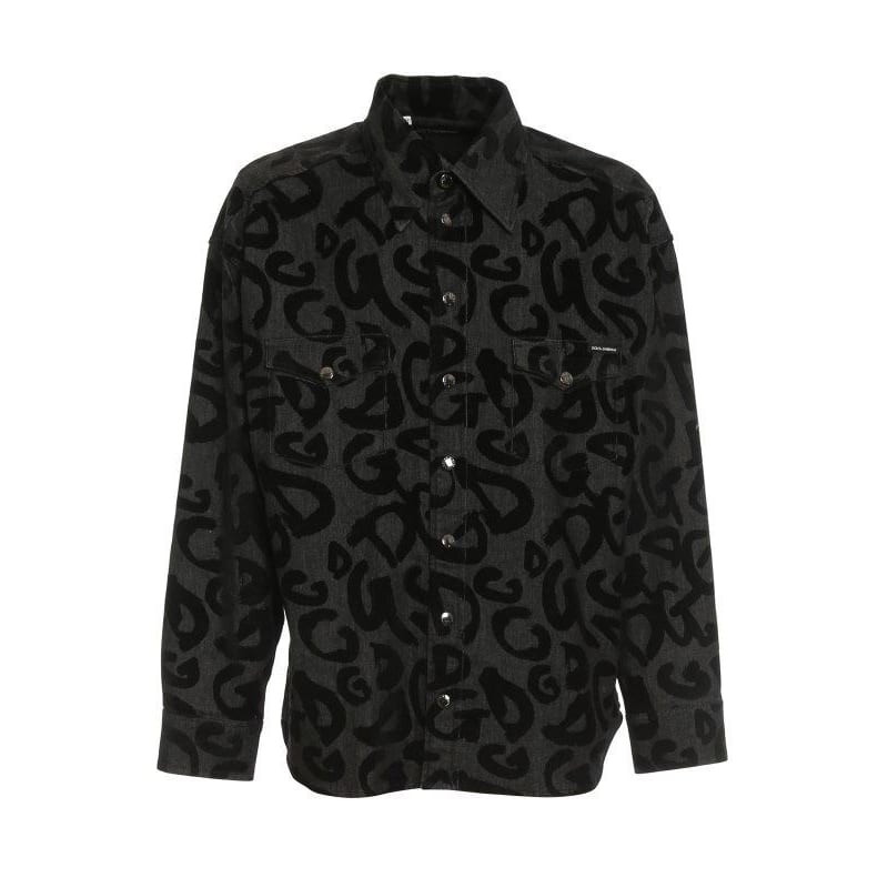 Dolce & Gabbana Denim Jacket 44 Top Chemise Button Up Dress Shirt Men's