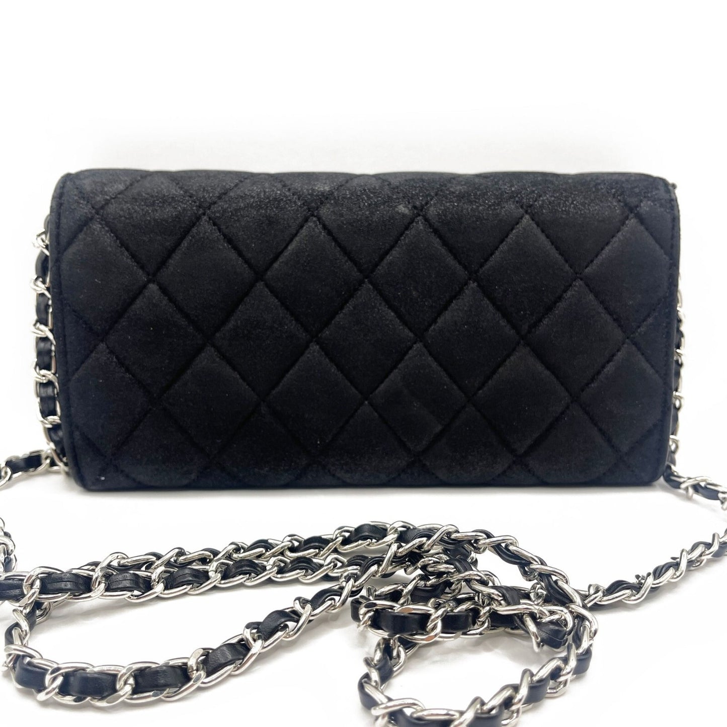 Chanel CC Wild Stitch Lambskin Wallet on Chain Shoulder Crossbody