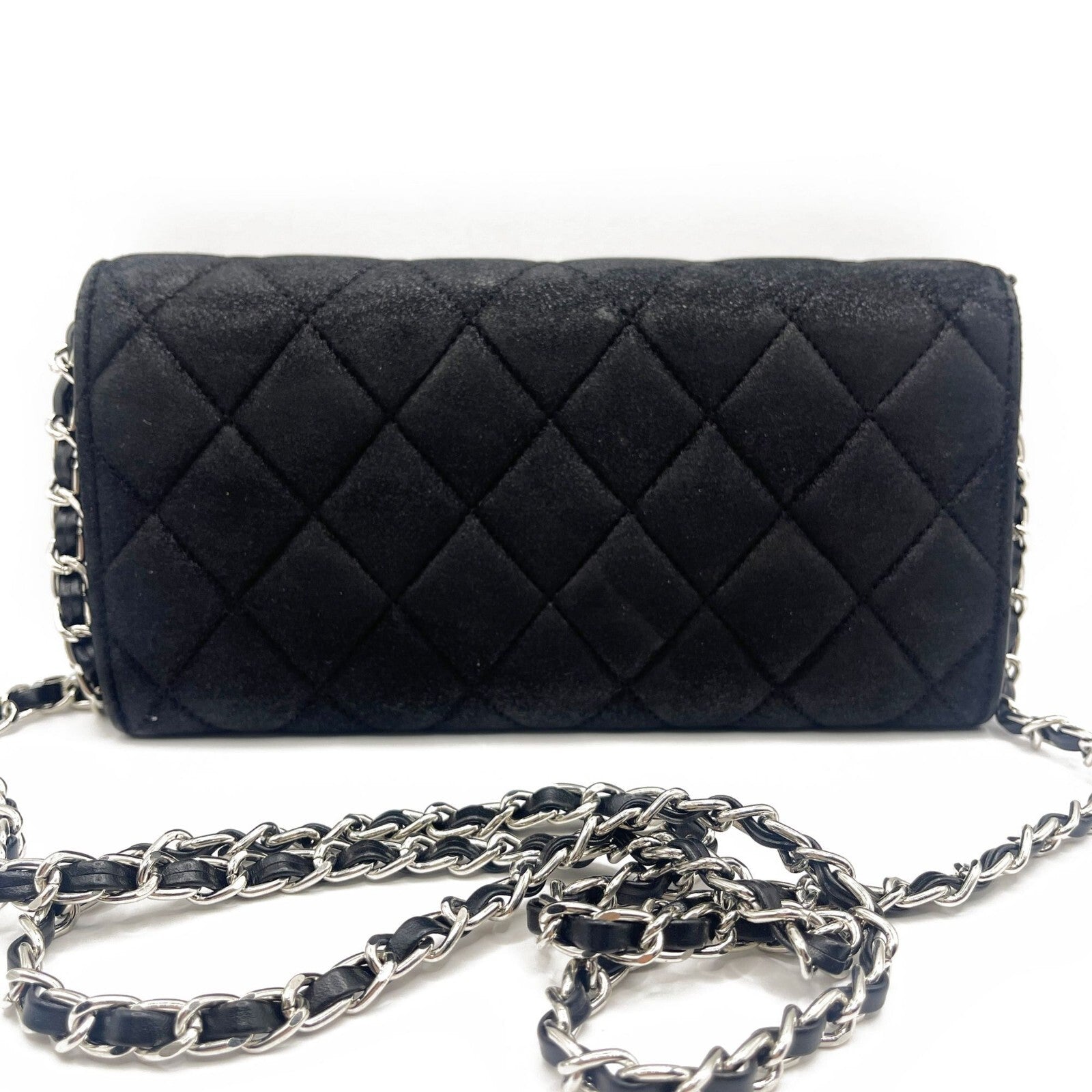 Chanel CC Wild Stitch Lambskin Wallet on Chain Shoulder Crossbody