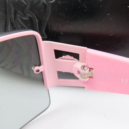 Rare Versace Vintage Medusa Semi Rimless Pink Rose Sunglass Es 90s 2029-B