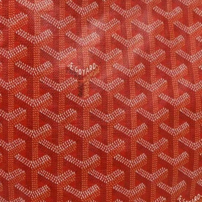 Goyard St Louis GM Red Shoulder Tote Bag &amp; Pouch Goyardine Saint Louis Purse