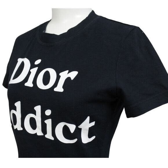 Christian Dior Addict Galliano Short Sleeve Top Shirt Black