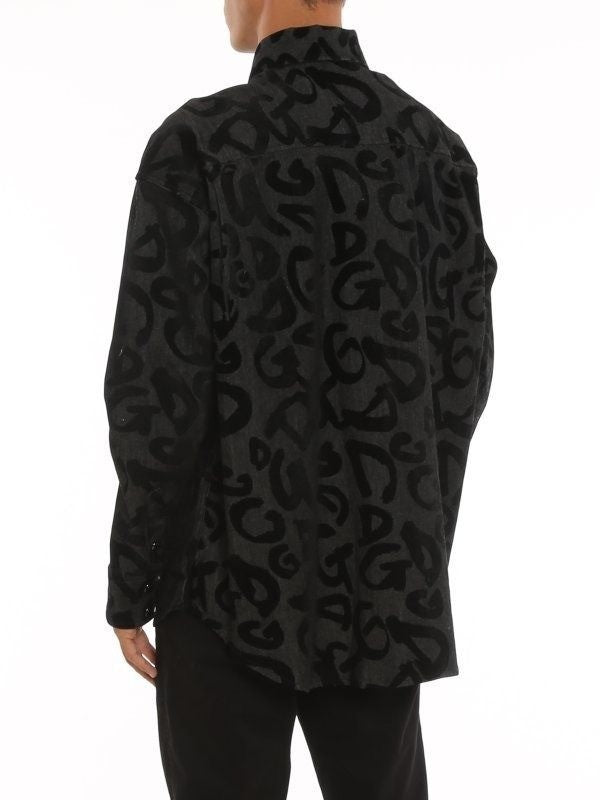 Dolce &amp; Gabbana Denim Jacket Top Chemise Button Up Dress Shirt Men's