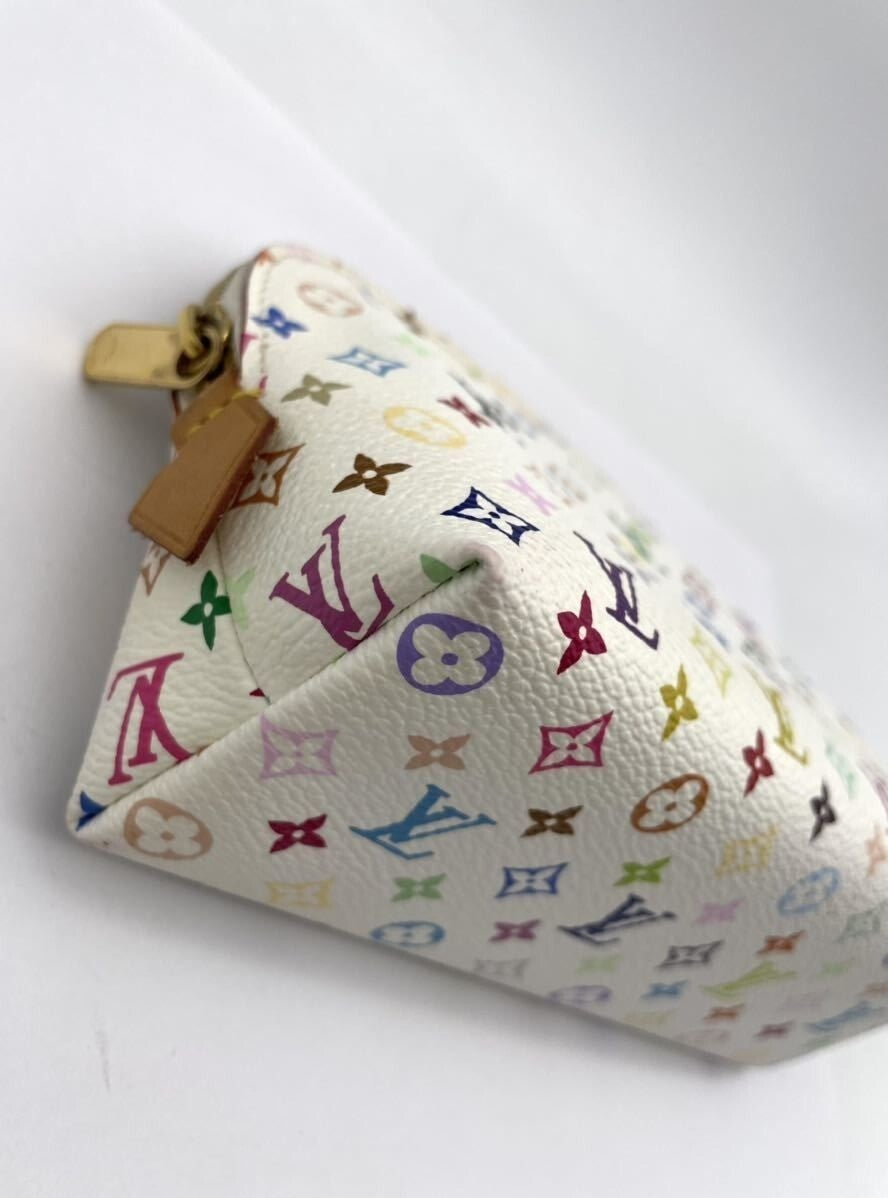 Authentic Louis Vuitton Multicolor Cosmetic Vanity Makeup Pochette Pouch Bag Y2k