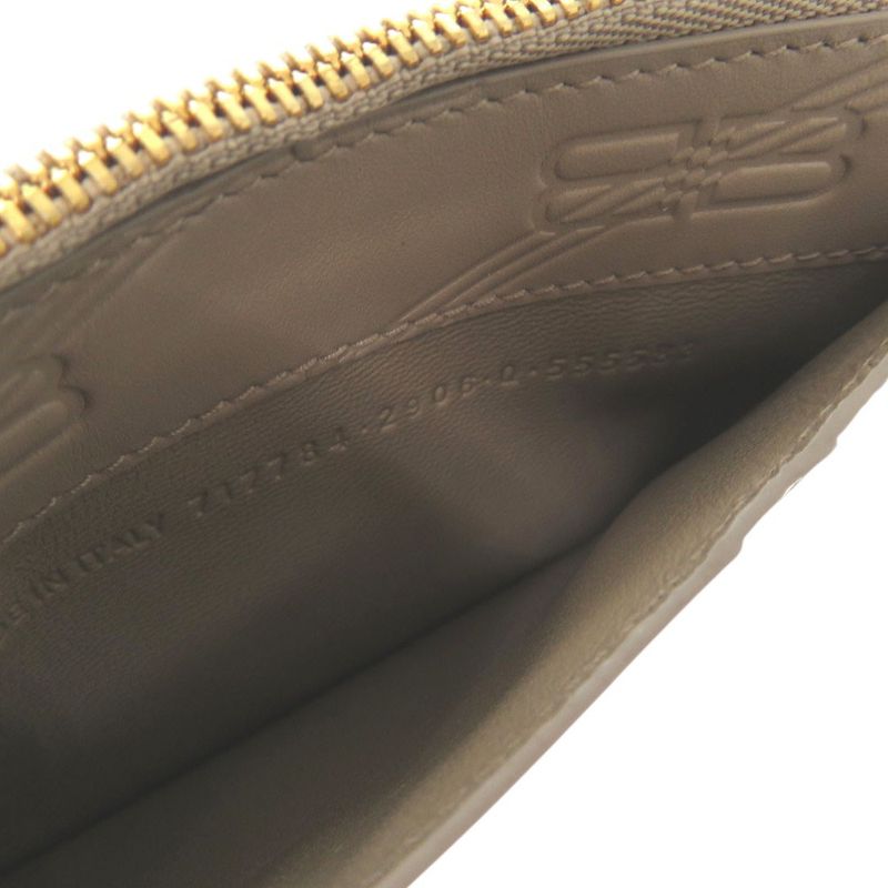 Balenciaga Bbmonogram Fragment Case Card Case Embossed 717784 Coin Case Leather
