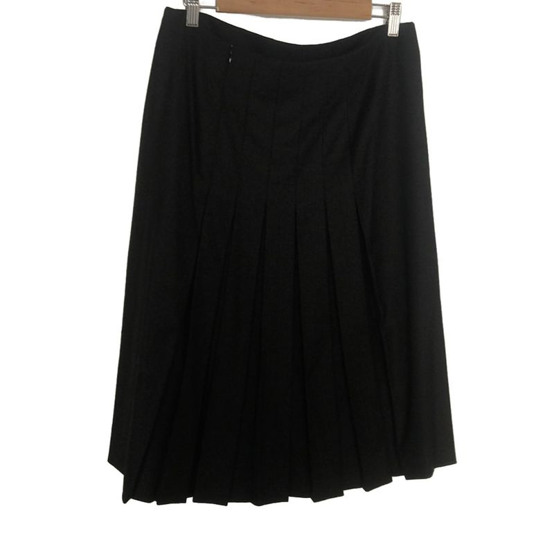 Hermes Long Skirt Size 42 L Women - Dark Grey Pleated