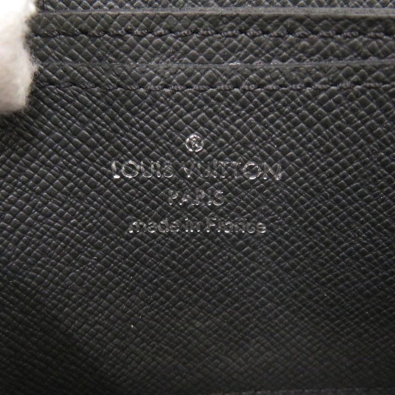 Louis Vuitton Zippy Coin Purse M32832 Taiga Leather Black Coin Case Wallet
