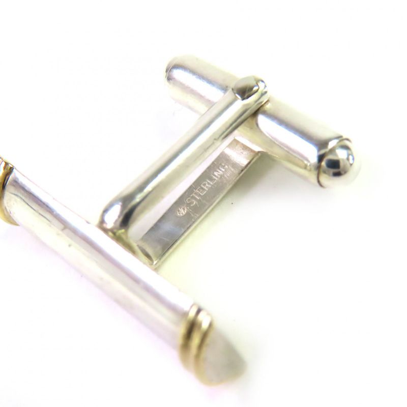 Tiffany & Co Sv925 750 Combination Cufflinks Button Cufflinks Silver Gold With