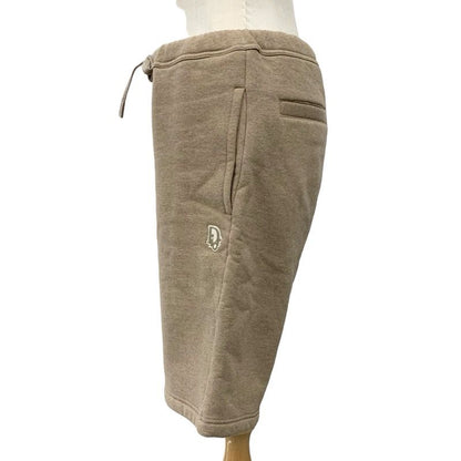 Christian DIOR Bottoms Cotton Brown Logo Shorts Brushed Lining Men's