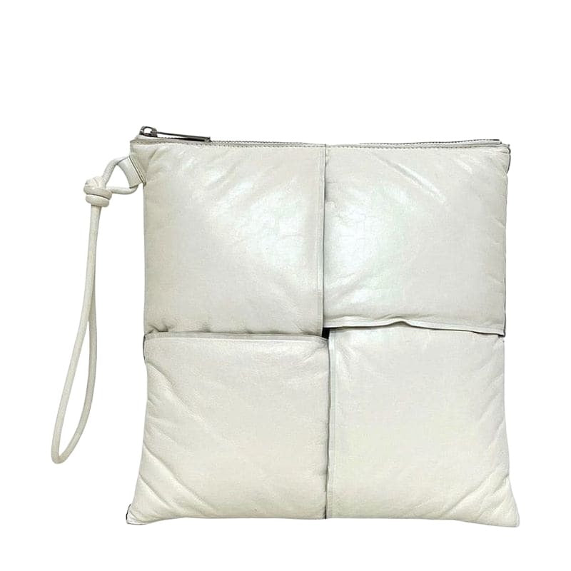 Bottega Veneta Clutch Bag White Maxi Intre
