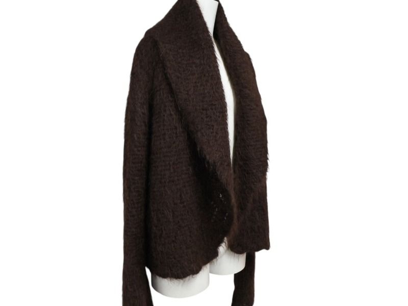 Hermes Martin Margiela Era Fur Jacket Brown Mohair Nylon — view 3