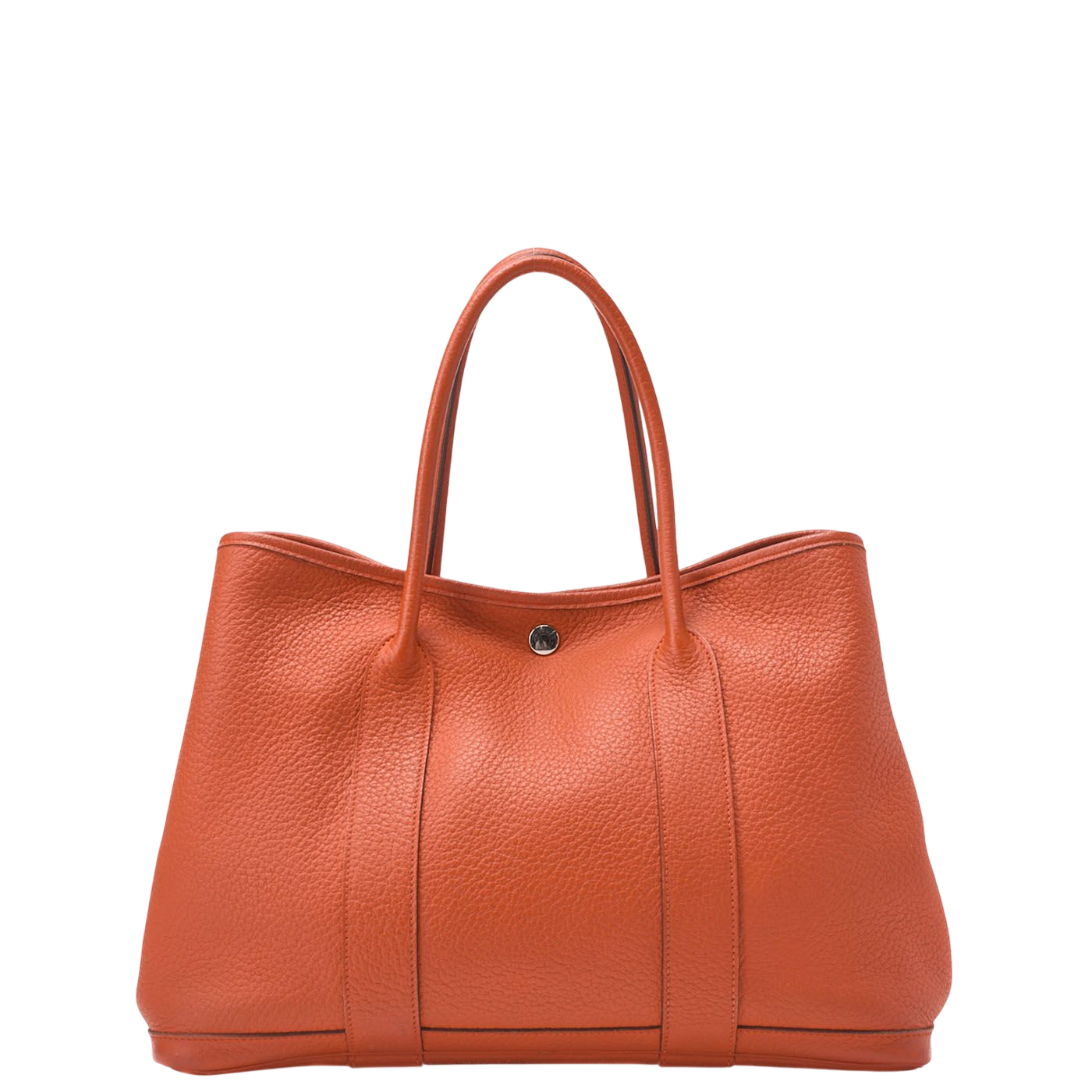 Hermes Garden Party PM Handbag Negonda Capucines Capucine Silver Hardware