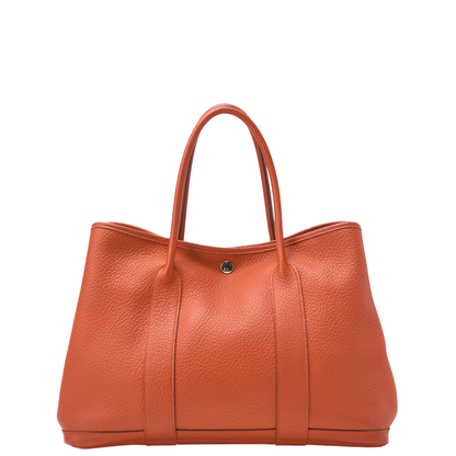 Hermes Garden Party PM Handbag Negonda Capucines Capucine Silver Hardware