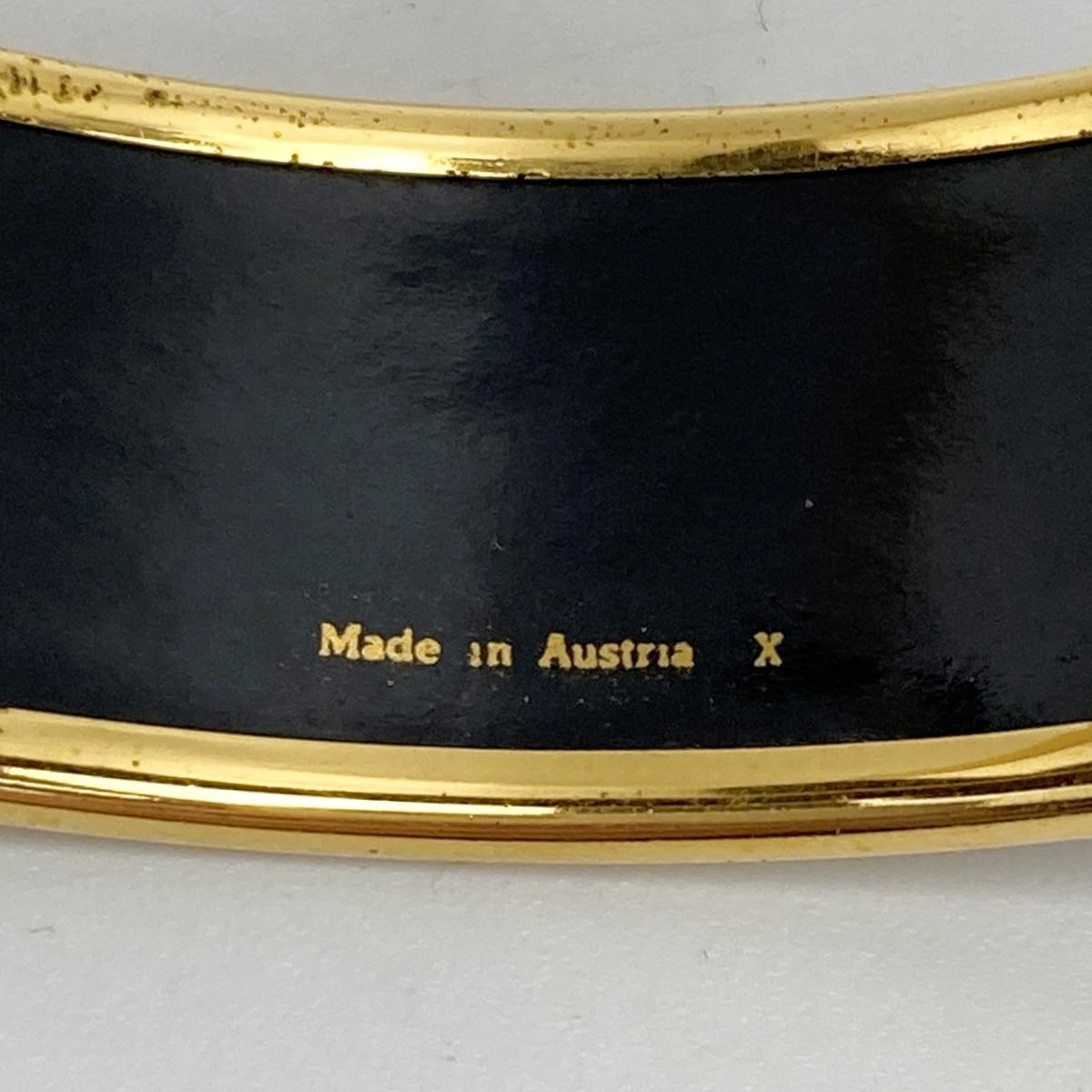 Hermes Enamel GM Bangle Plated Cloisonné Indian Bracelet