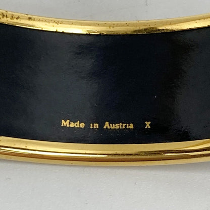 Hermes Enamel GM Bangle Plated Cloisonné Indian Bracelet