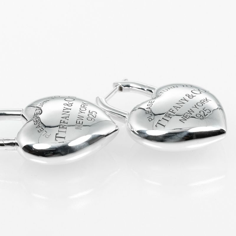 Tiffany & Co Return To Tiffany & Co Full Heart 925 Silver Ladies 22g Earrings