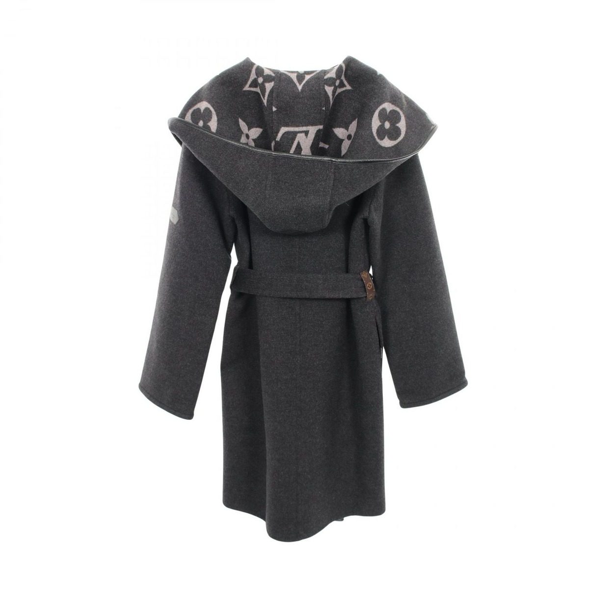 Louis Vuitton Footed Wrap Coat Giant Monogram Wool Dead — view 2