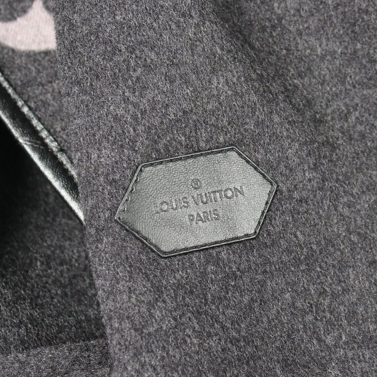 Louis Vuitton Footed Wrap Coat Giant Monogram Wool Dead — view 9