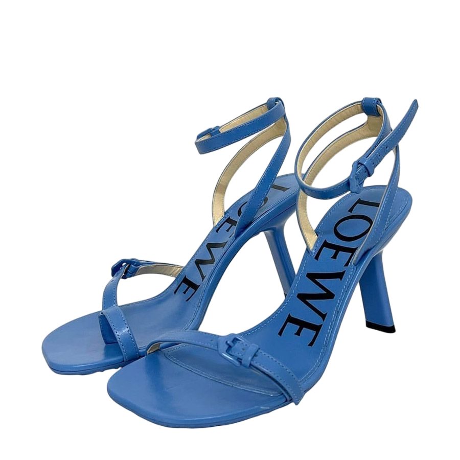 Loewe Sandals Light Blue Leather