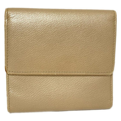 Chanel W Hook Wallet Coco Button Beige Silver Hardware