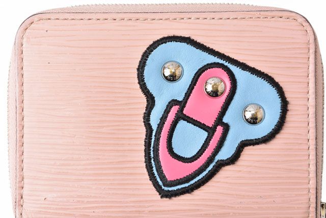 Louis Vuitton Wallet Fold Coin Case Zippy Coin Purse M63723 LV Stories Rose