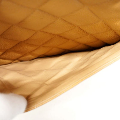 Chanel Tote Bag Revival Tote Caviar Skin Beige Gold Hardware Women's