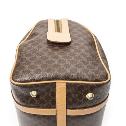 Celine Vintage Small Boston Brown Beige Macadam Canvas — view 8
