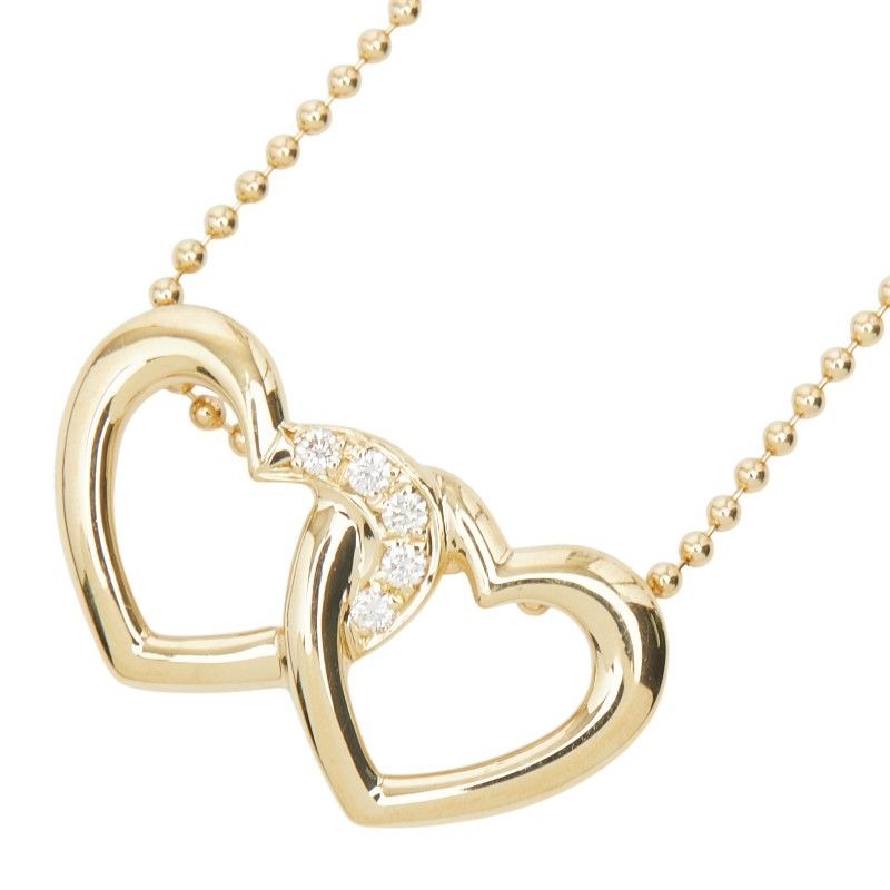 Dior Heart Motif Pendant Necklace 18K Yellow Gold