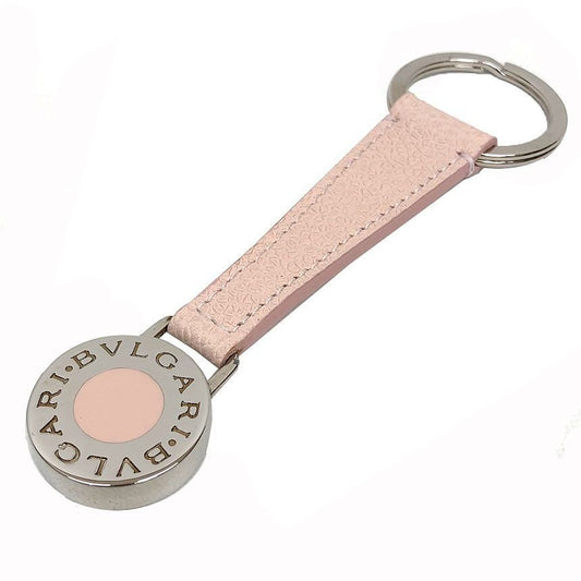 Bvlgari BB Key Ring Key Holder Pink Silver