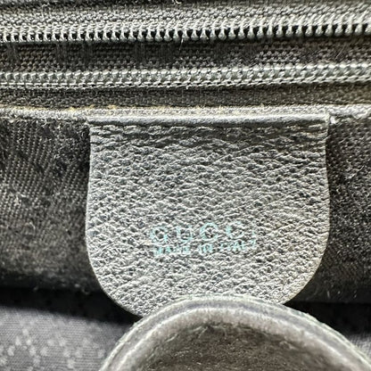 Gucci 003-2058 Bamboo Backpack Daypack Backpack Black Suede Women Men Vintage