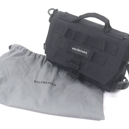 Balenciaga Army Recycled Polyamide Messenger Small Shoulder Bag Black — view 2