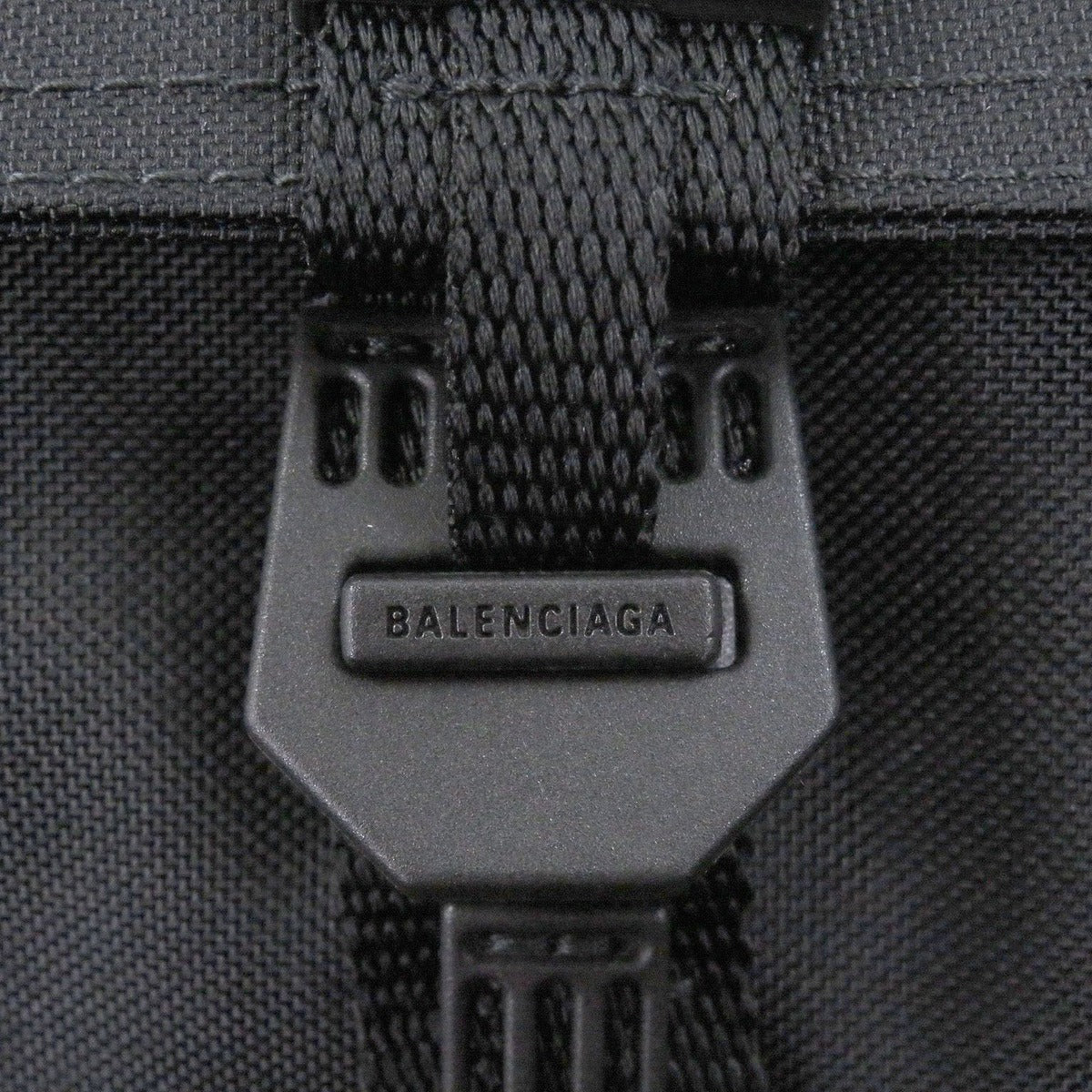 Balenciaga Army Recycled Polyamide Messenger Small Shoulder Bag Black — view 9