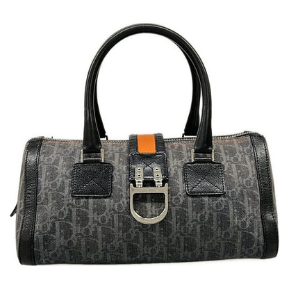 Dior Handbag Flight Trotter Navy Black Orange Leather