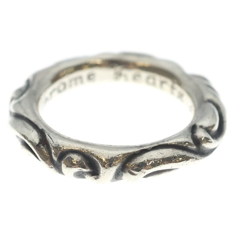 Chrome Hearts Scrl Band Scroll Ring Silver