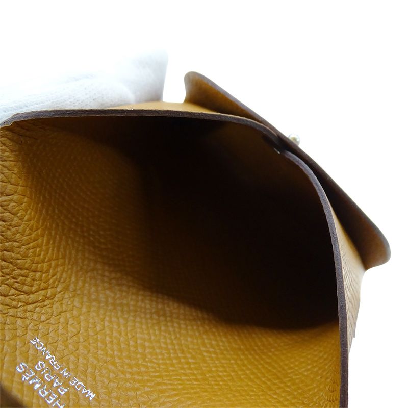 Hermes Wallet Women Men Brand Coin Case Bastia Vaux Epson Gold Silver Hardware